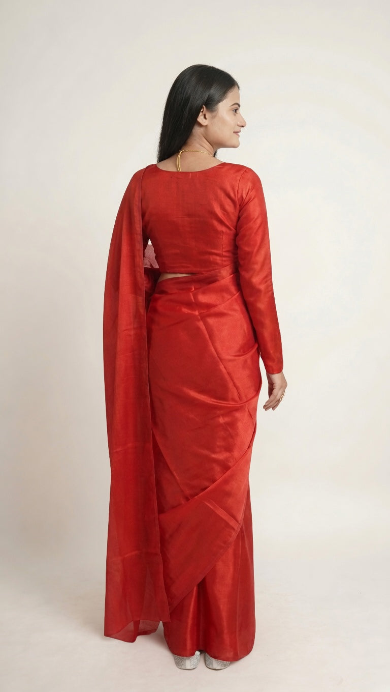 Red Silk Saree