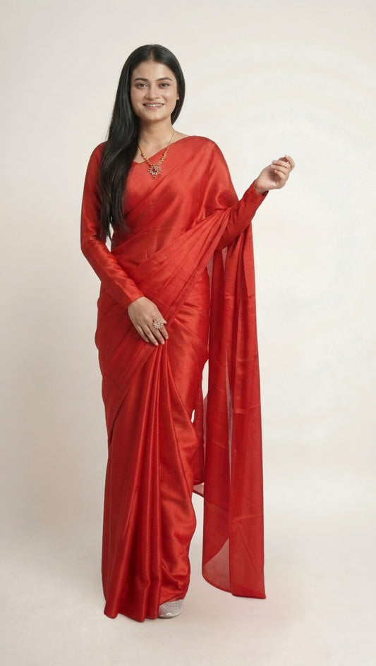 Red Silk Saree