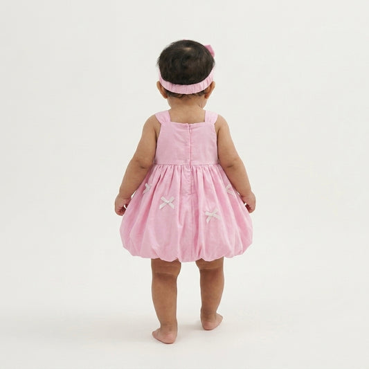 Pink Bow Bubble Frock