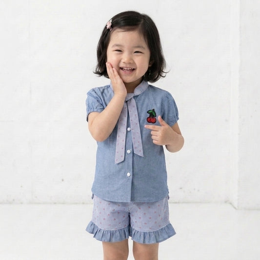 Denim & Stripes Co-ord Set
