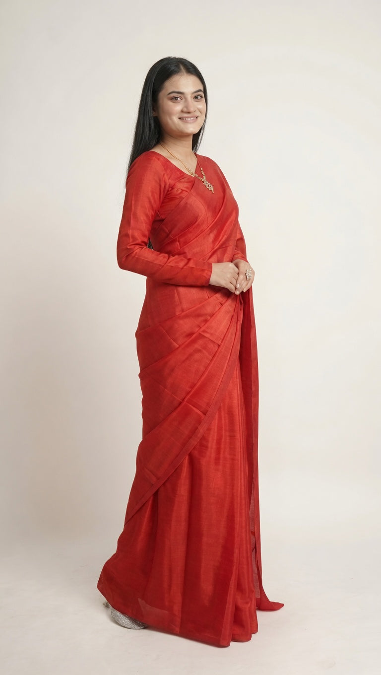 Red Silk Saree