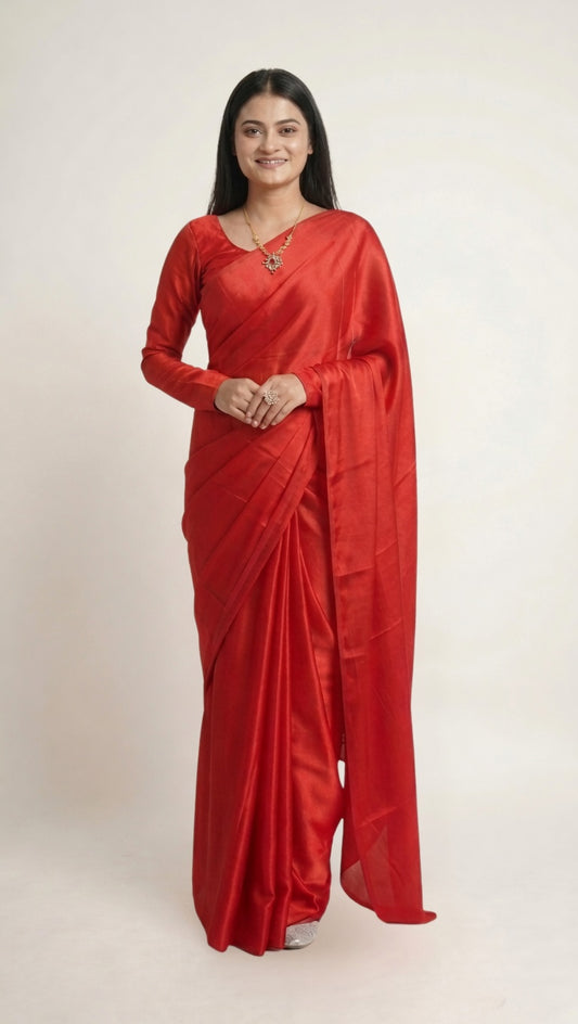 Red Silk Saree