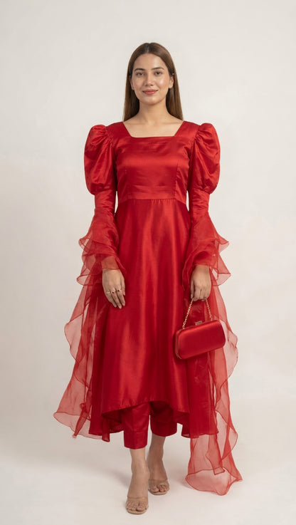 Red Silk Frock