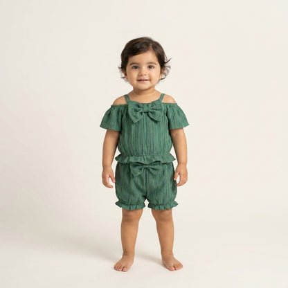 Bow Ruffle 2-Piece Set