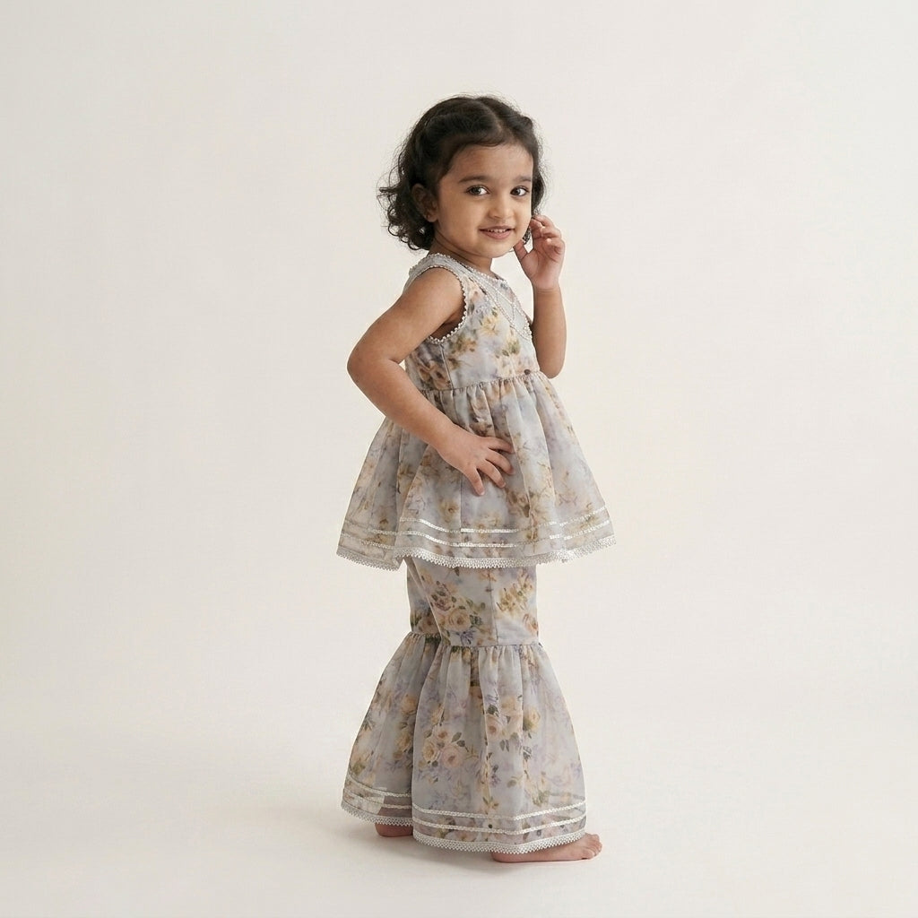 Blossom Grace Gharara Set