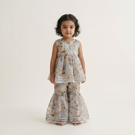 Blossom Grace Gharara Set