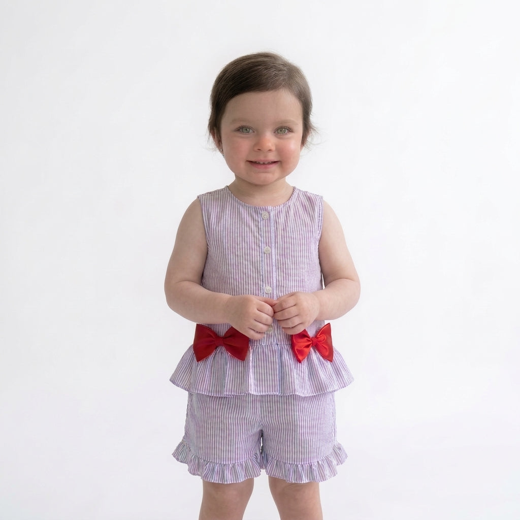 Bow Peplum Set