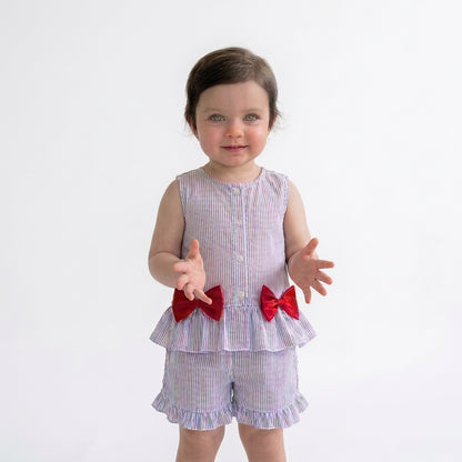 Bow Peplum Set