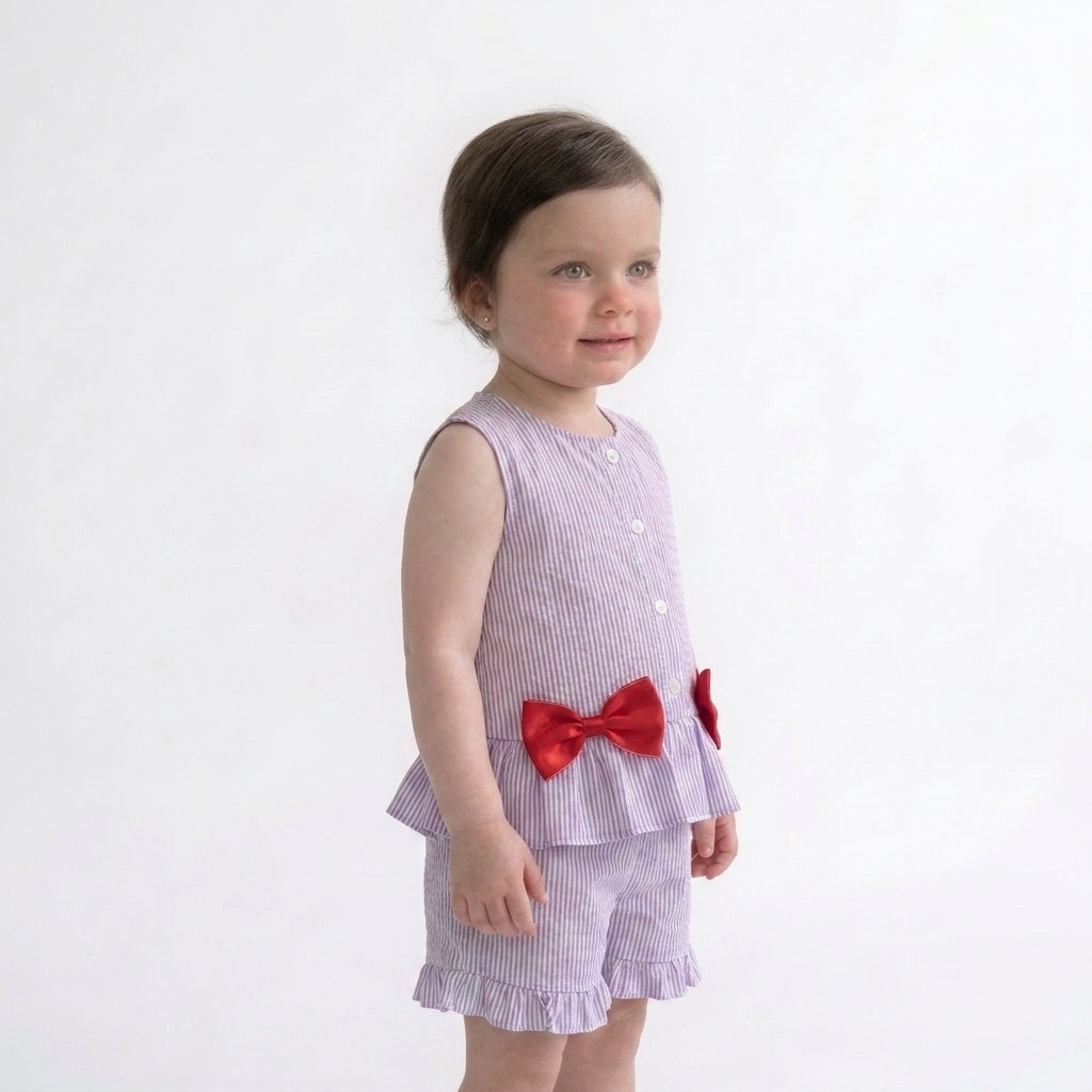 Bow Peplum Set