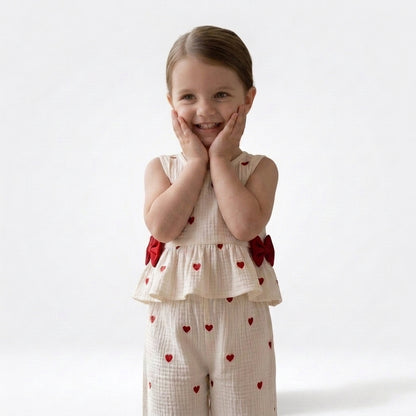 Heart Bow Co-ord Set
