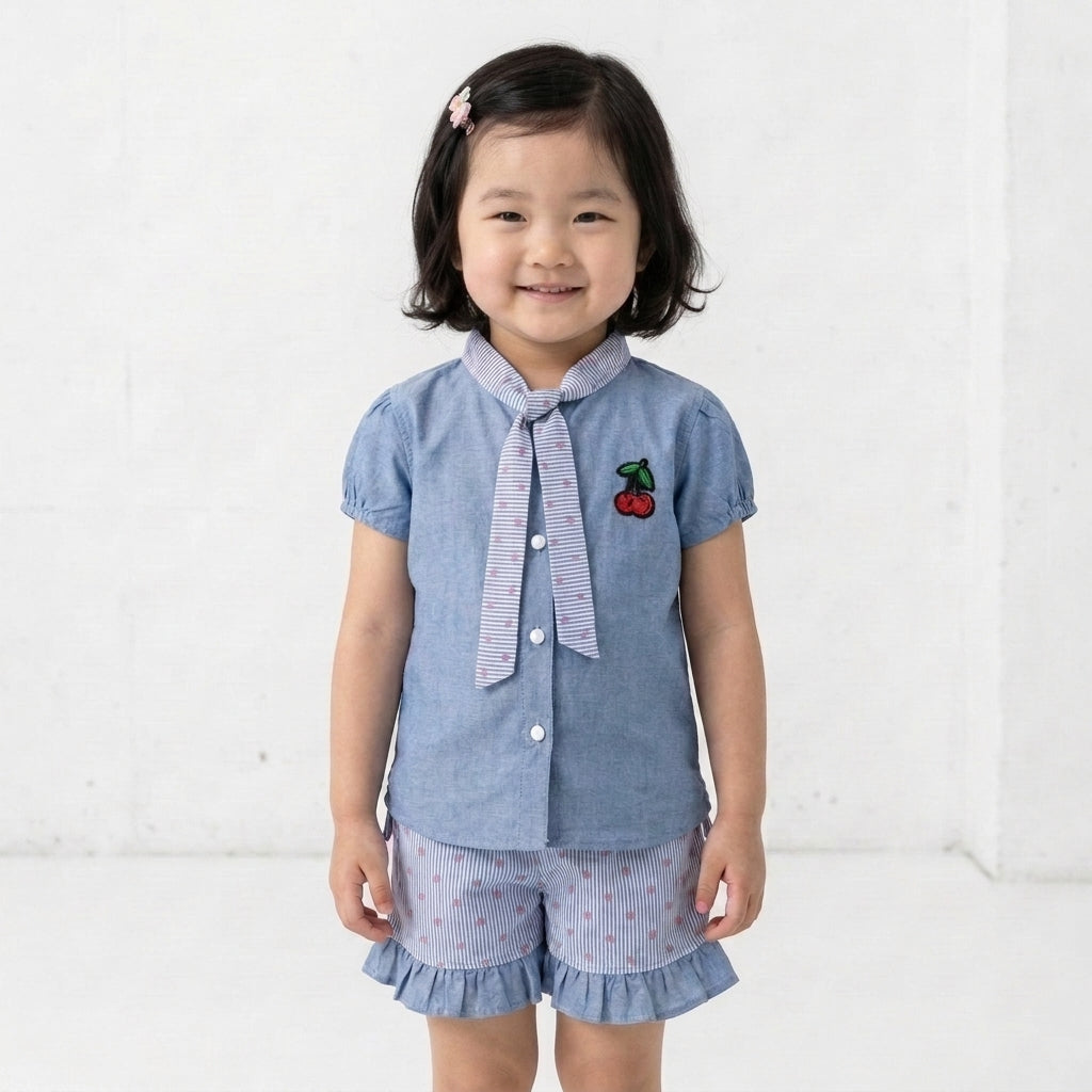 Denim & Stripes Co-ord Set
