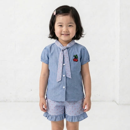 Denim & Stripes Co-ord Set