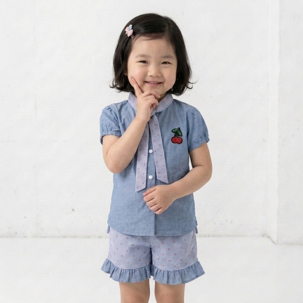 Denim & Stripes Co-ord Set