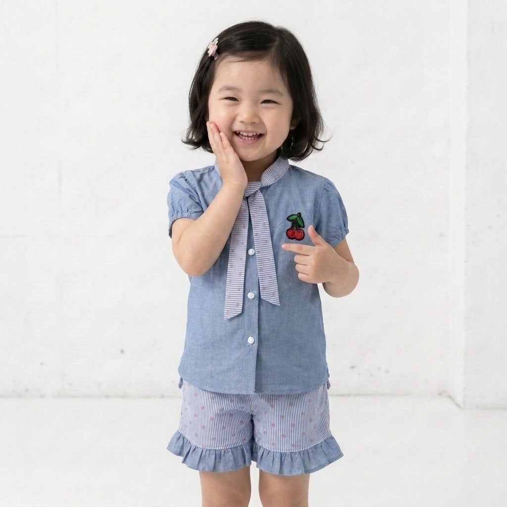 Denim & Stripes Co-ord Set