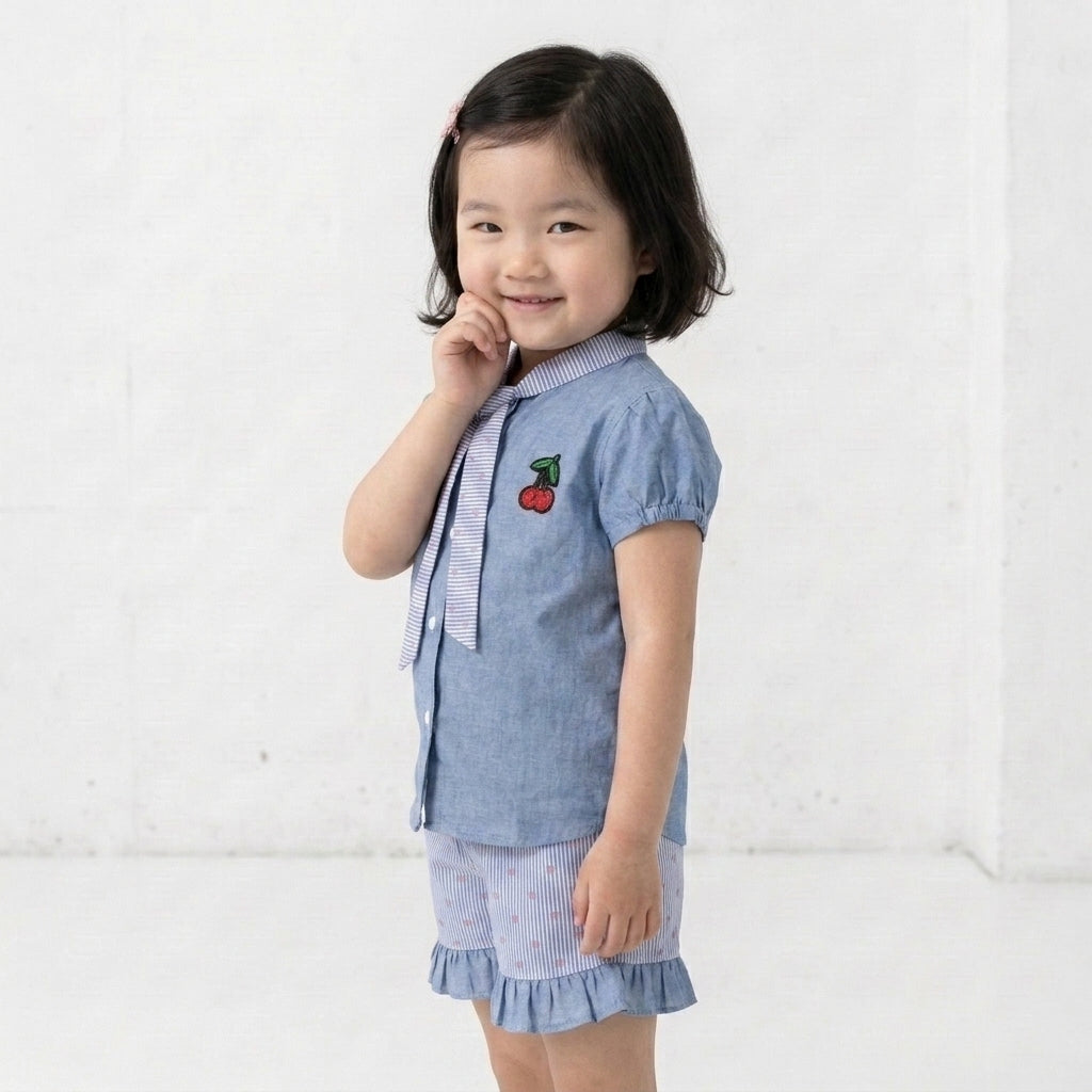 Denim & Stripes Co-ord Set
