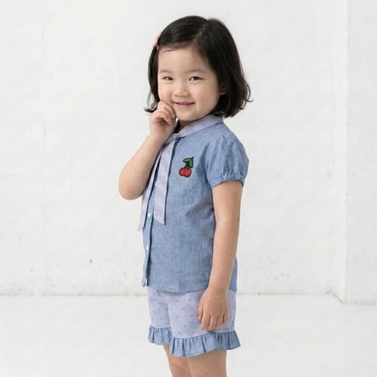 Denim & Stripes Co-ord Set